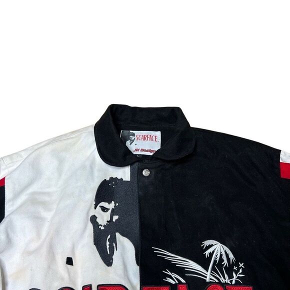 Vintage Scarface Jeff Hamilton Varsity Jacket Large - Picture 7 of 12